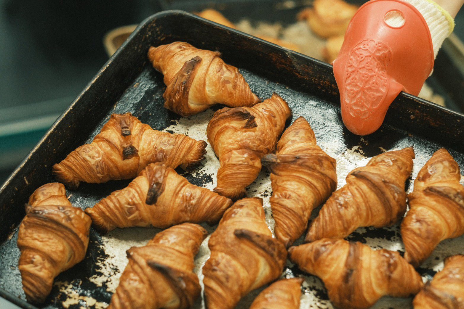 焼きたてのクロワッサン